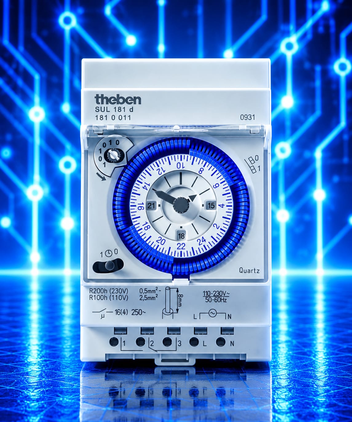Theben SUL 181 d – Horloge analogique programmable Horloge programmable analogique Theben SUL 181 d référence 1810011